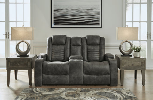 Soundcheck Power Reclining Loveseat with Console - Tallahassee Discount Furniture (FL)