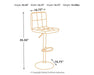 Bellatier Bar Stool Set - Tallahassee Discount Furniture (FL)