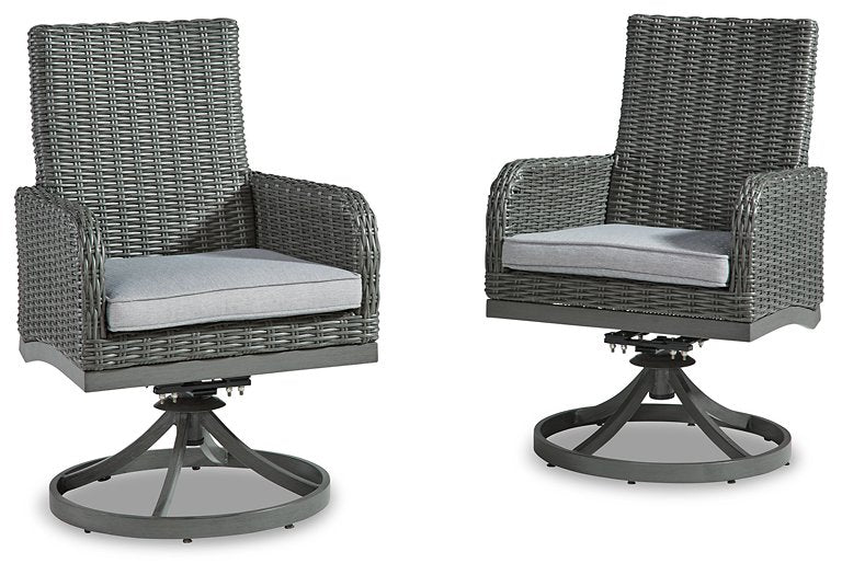 Elite Park Swivel Chair with Cushion (Set of 2) - Tallahassee Discount Furniture (FL)