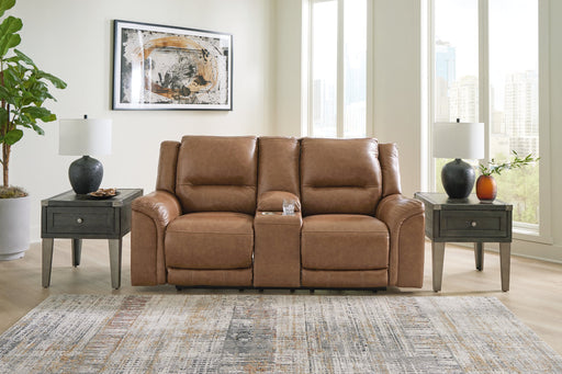 Trasimeno Power Reclining Loveseat with Console - Tallahassee Discount Furniture (FL)